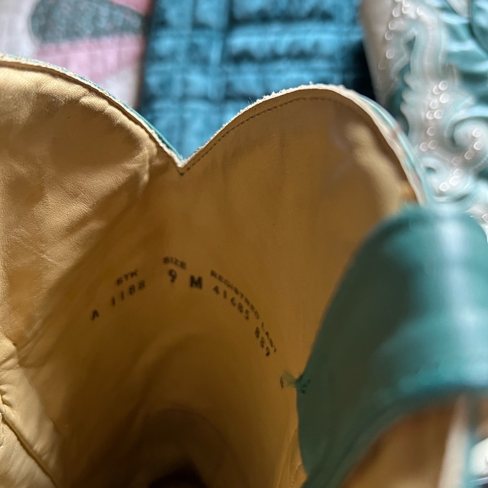 Corral turquoise and cream boot - Picture 5 of 6